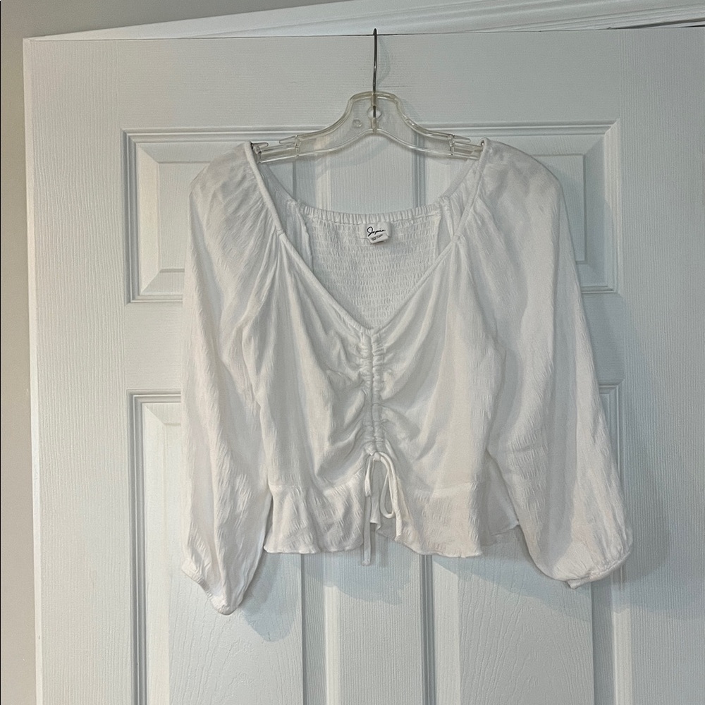 🌷6/$20🌷 Japna Cream Ruched Blouse